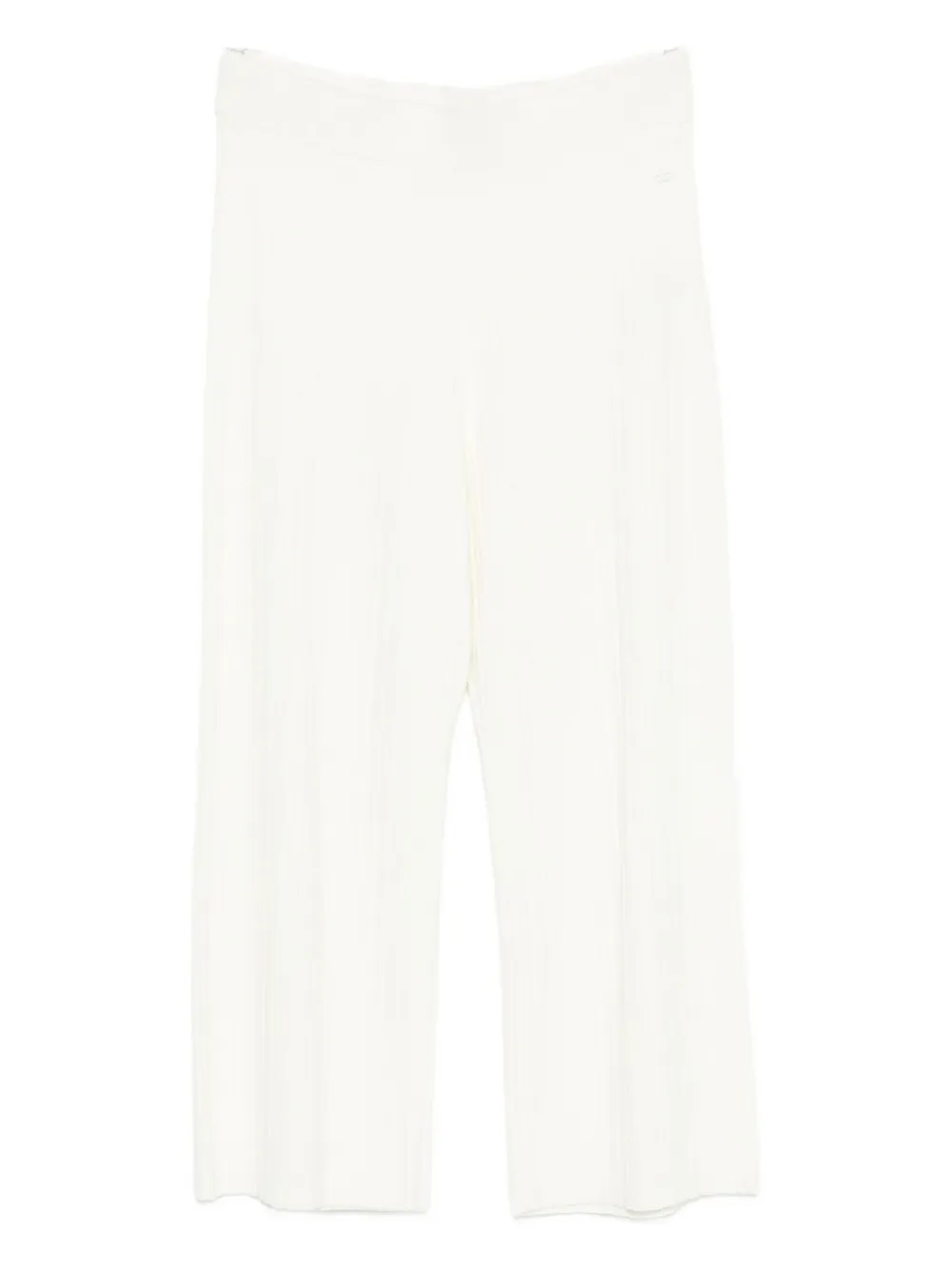 Marc O'polo Ribbed-knit Trousers In White