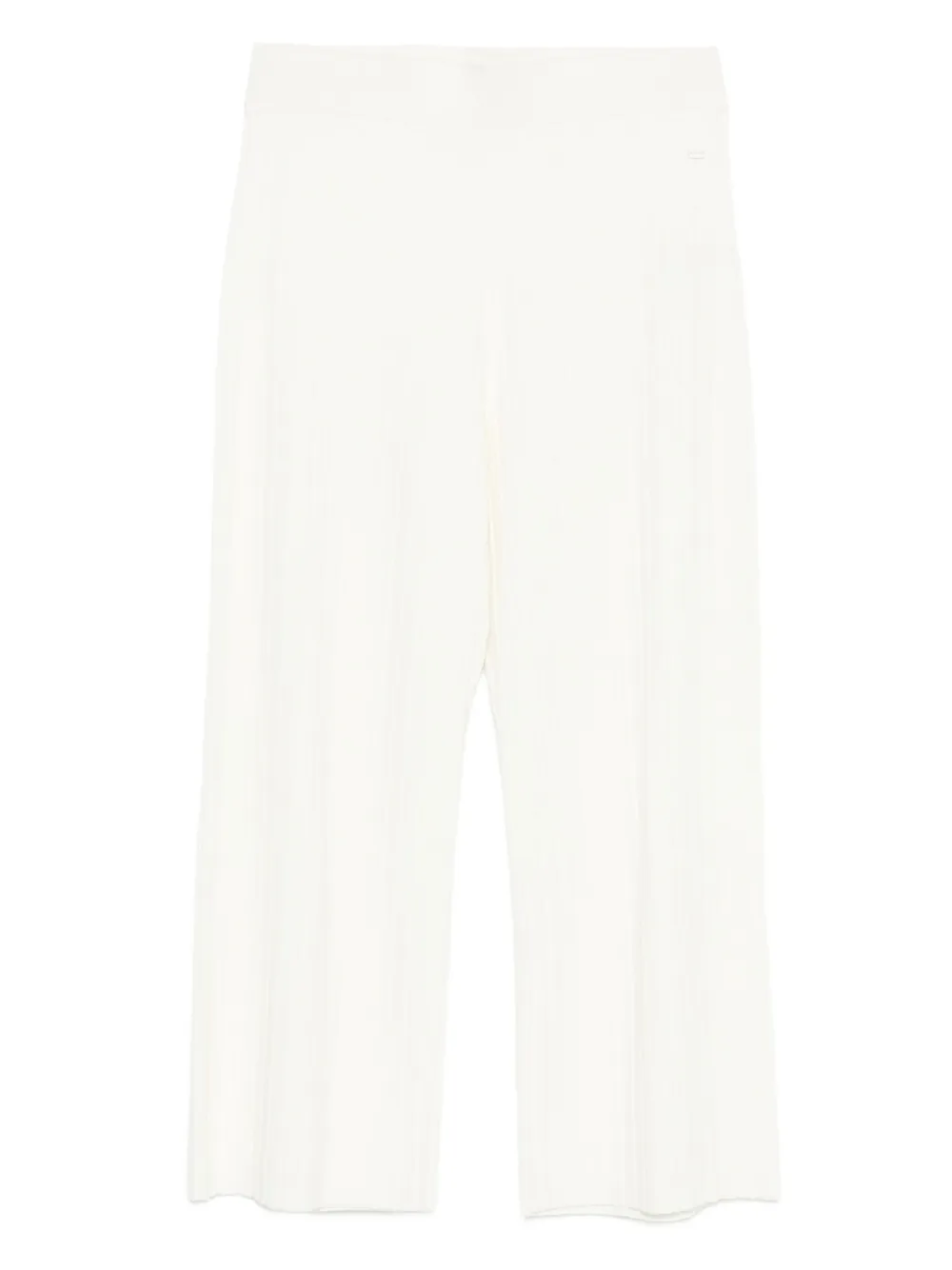 Marc O'Polo pantalon en maille à design côtelé | blanc | Image 1