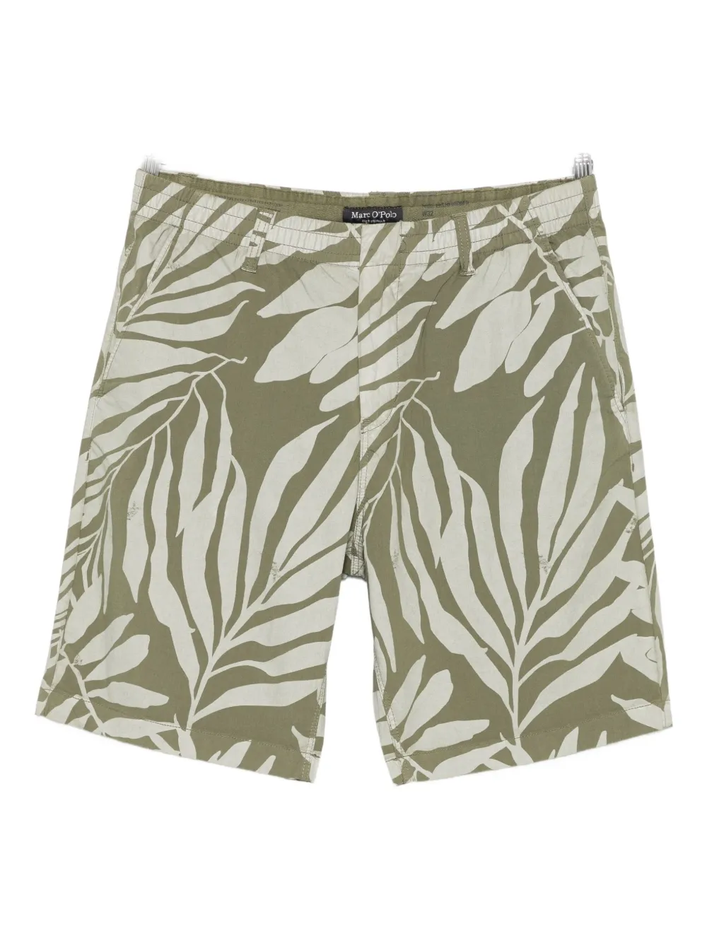 Marc O'polo Leaf-print Shorts In Green