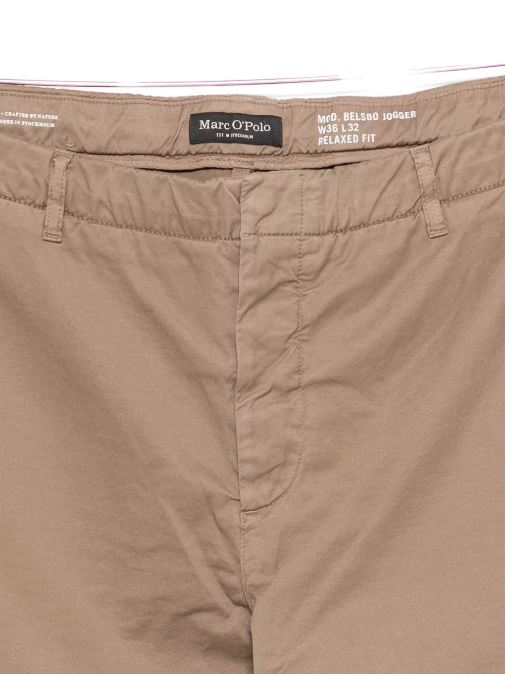 Marc O'polo Twill Trousers In Brown