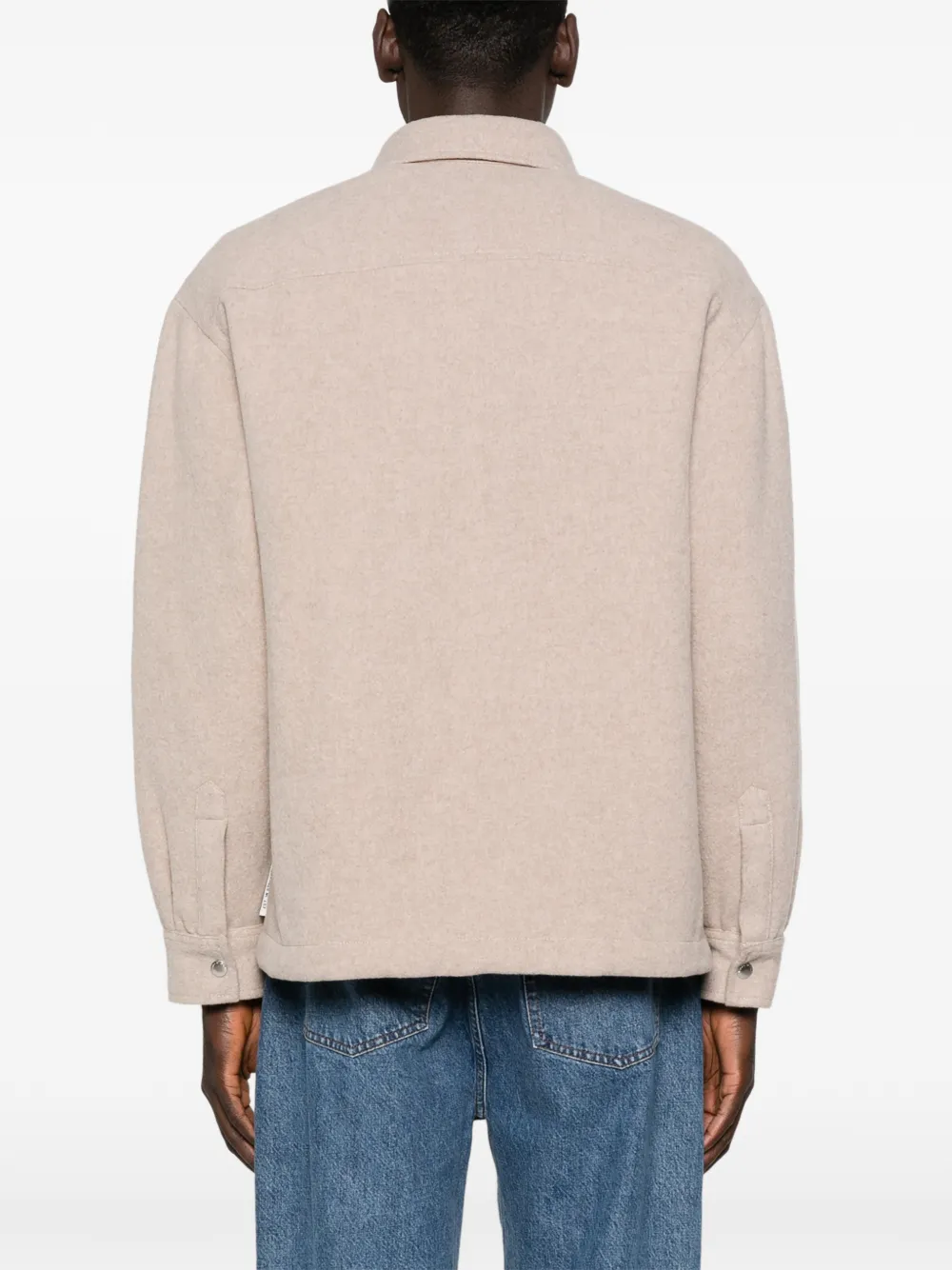 Marc O'Polo Jack met zak en knoop Beige