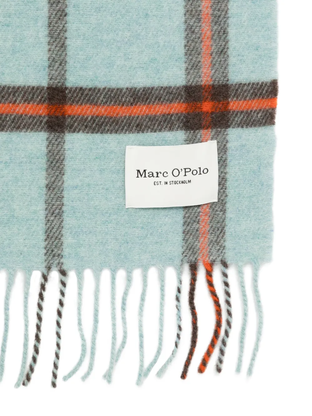 Marc O'Polo Geruite sjaal Blauw