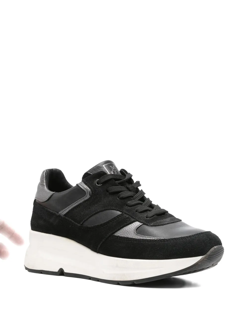 Marc O'Polo leather trainers - Zwart