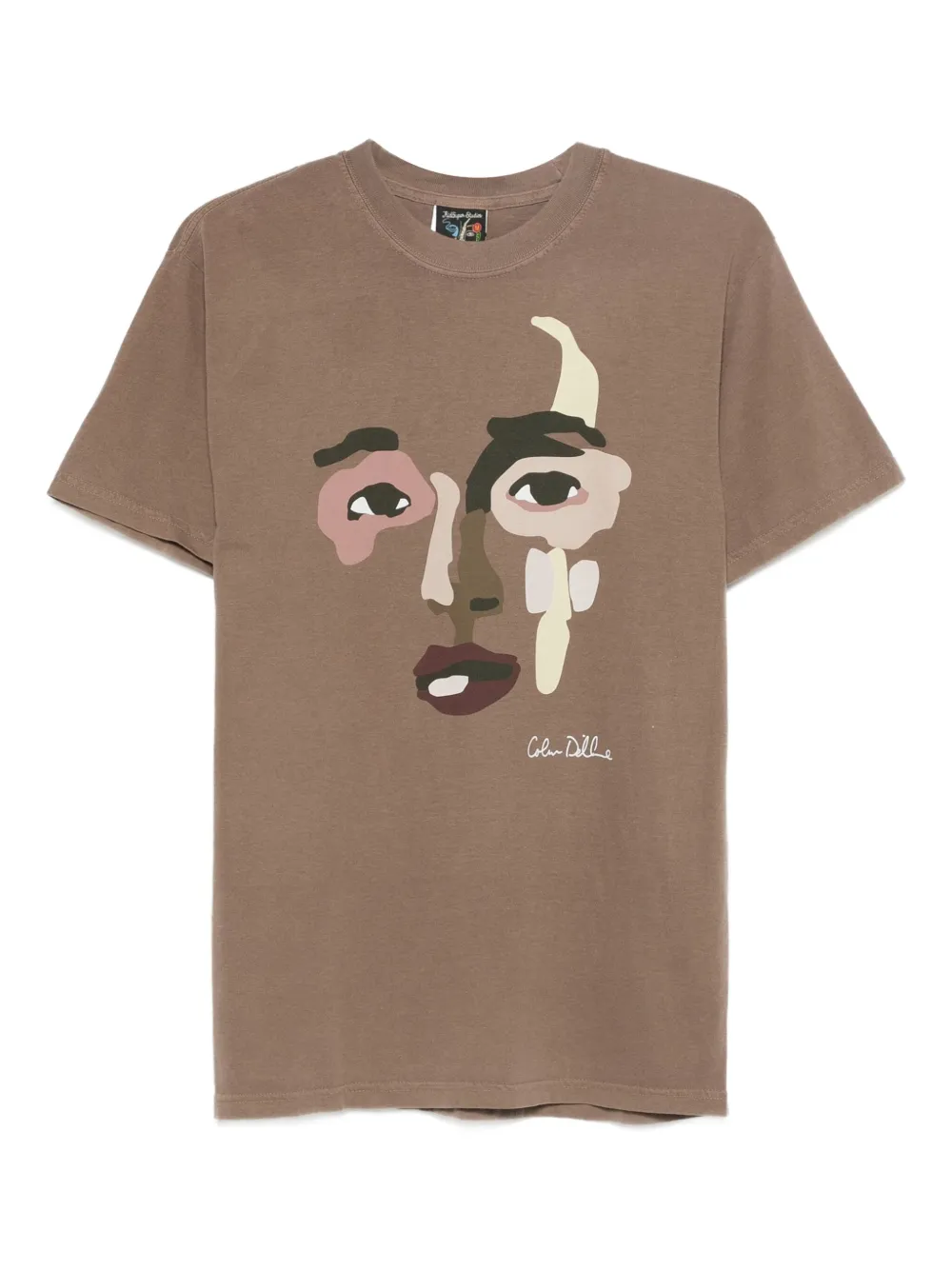 KidSuper playera Shaped Face | marrón | Image 1