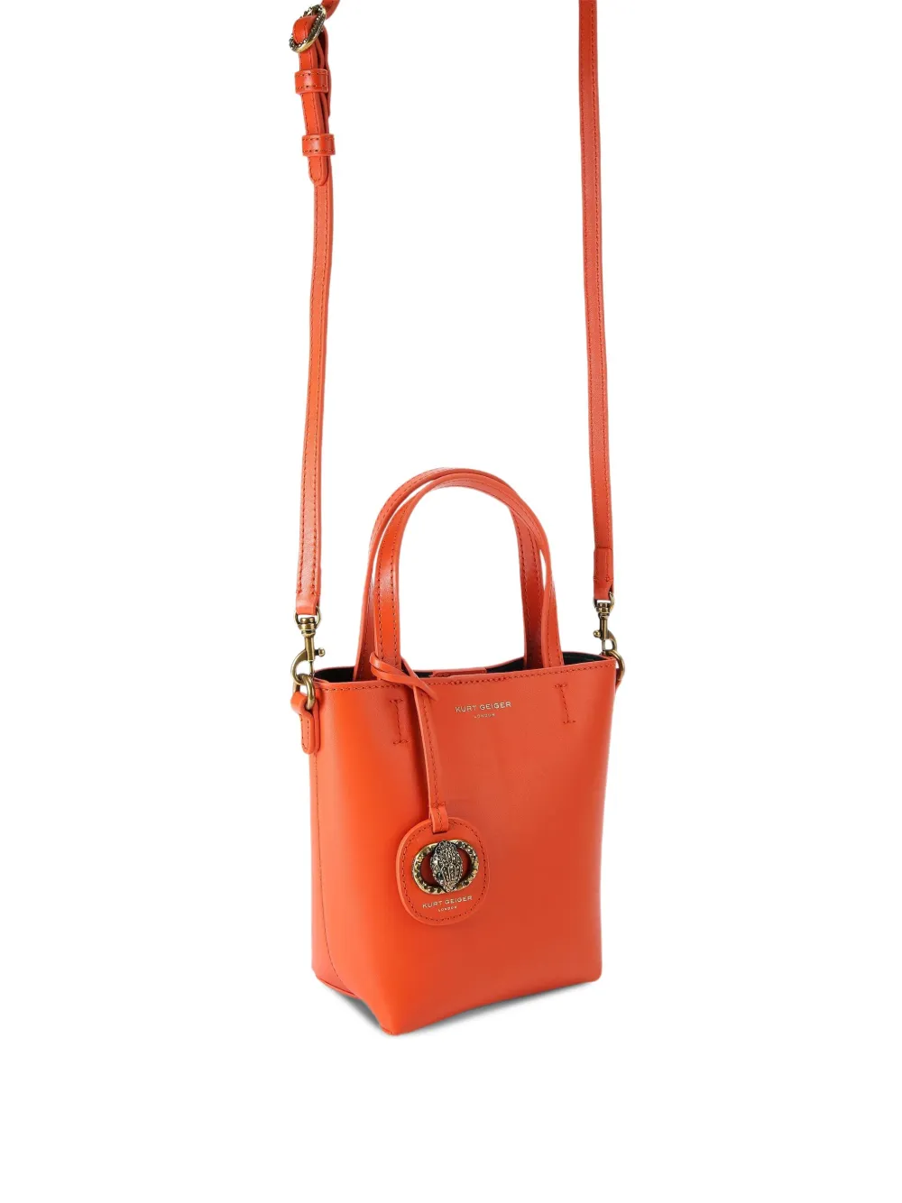 Kurt Geiger Eagle-embellished Mini Bag In Orange