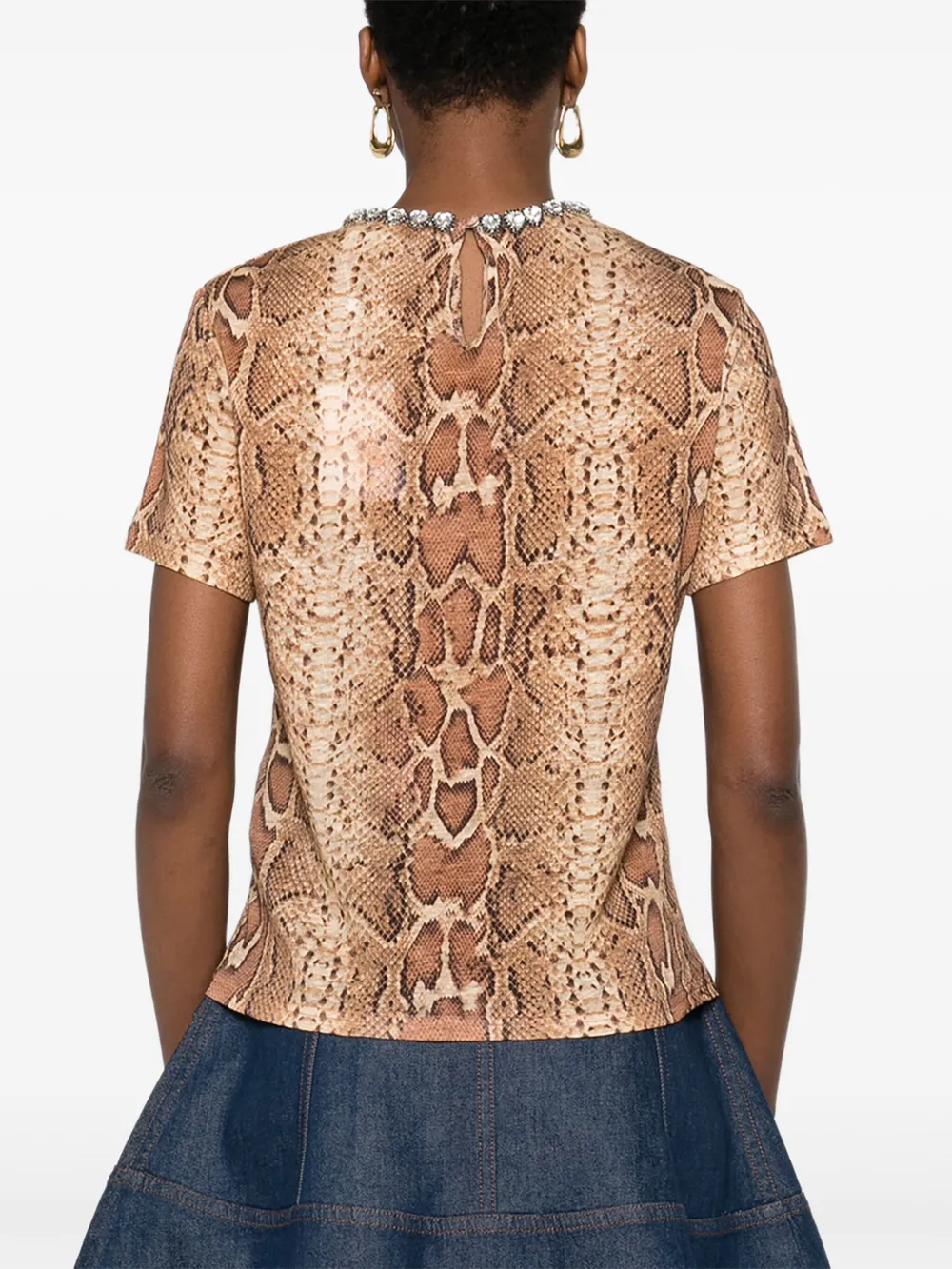 ZIMMERMANN T-shirt met slangenprint Beige