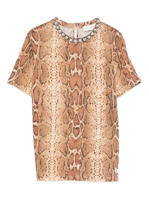 ZIMMERMANN t-shirt à imprimé serpent