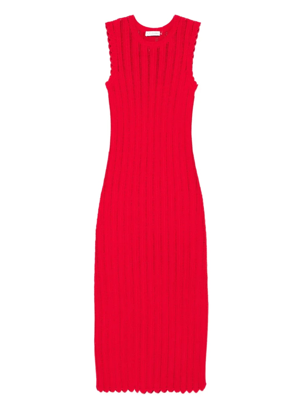 Altuzarra scalloped-trim midi dress | Red | Image 1