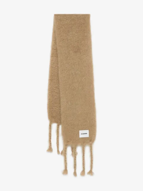 JIL SANDER+ logo-patch scarf