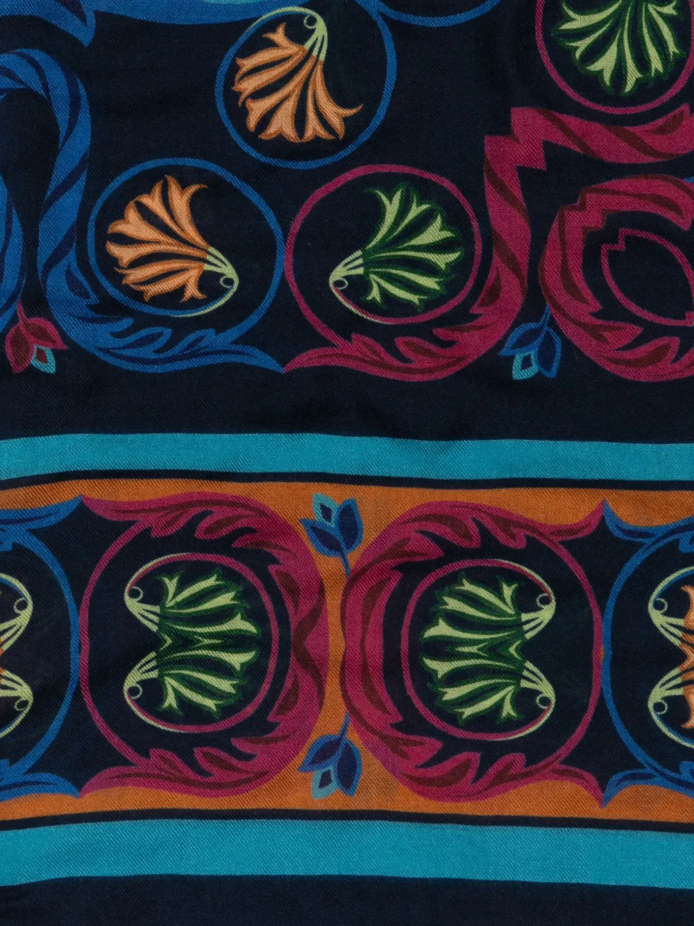 ETRO Sjaal met paisley-patroon - Blauw