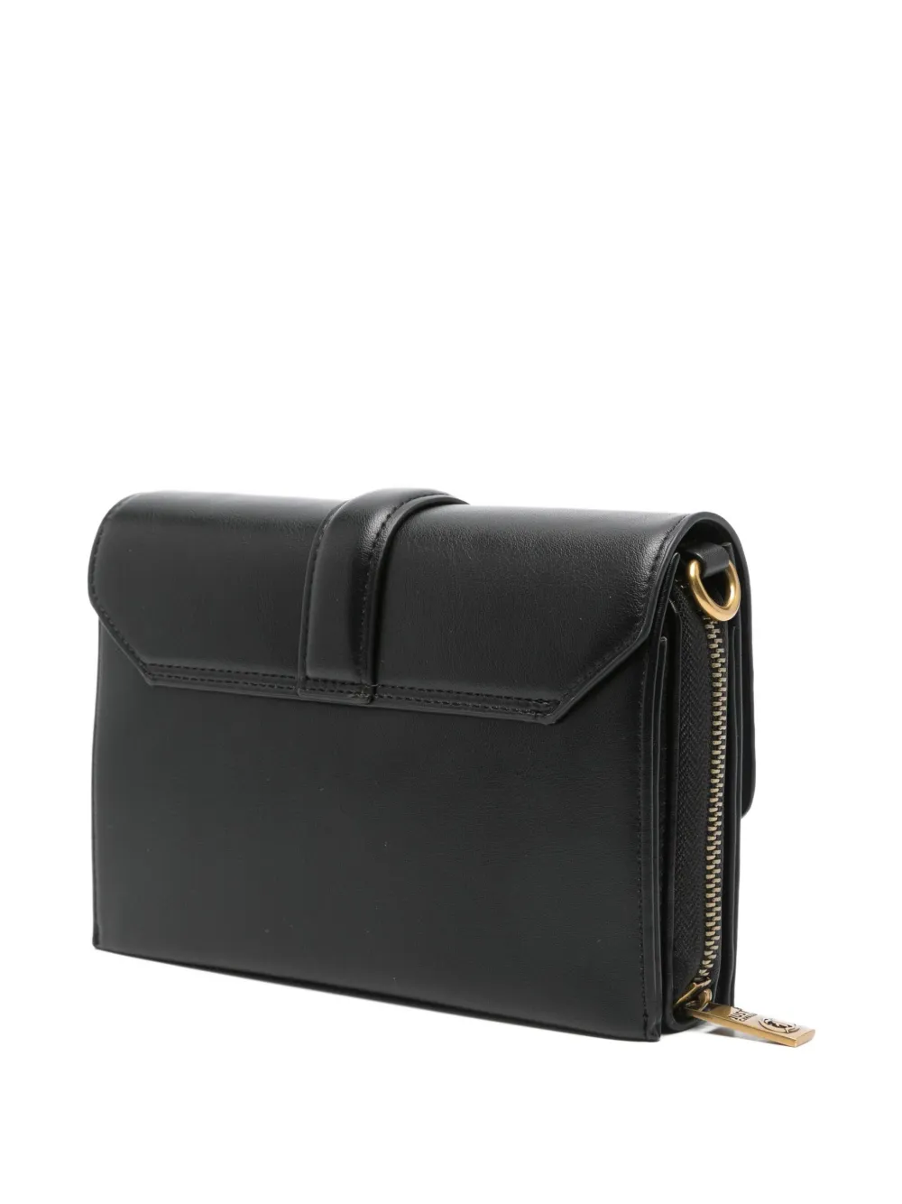 Just Cavalli Kleine crossbodytas met slangengesp Zwart