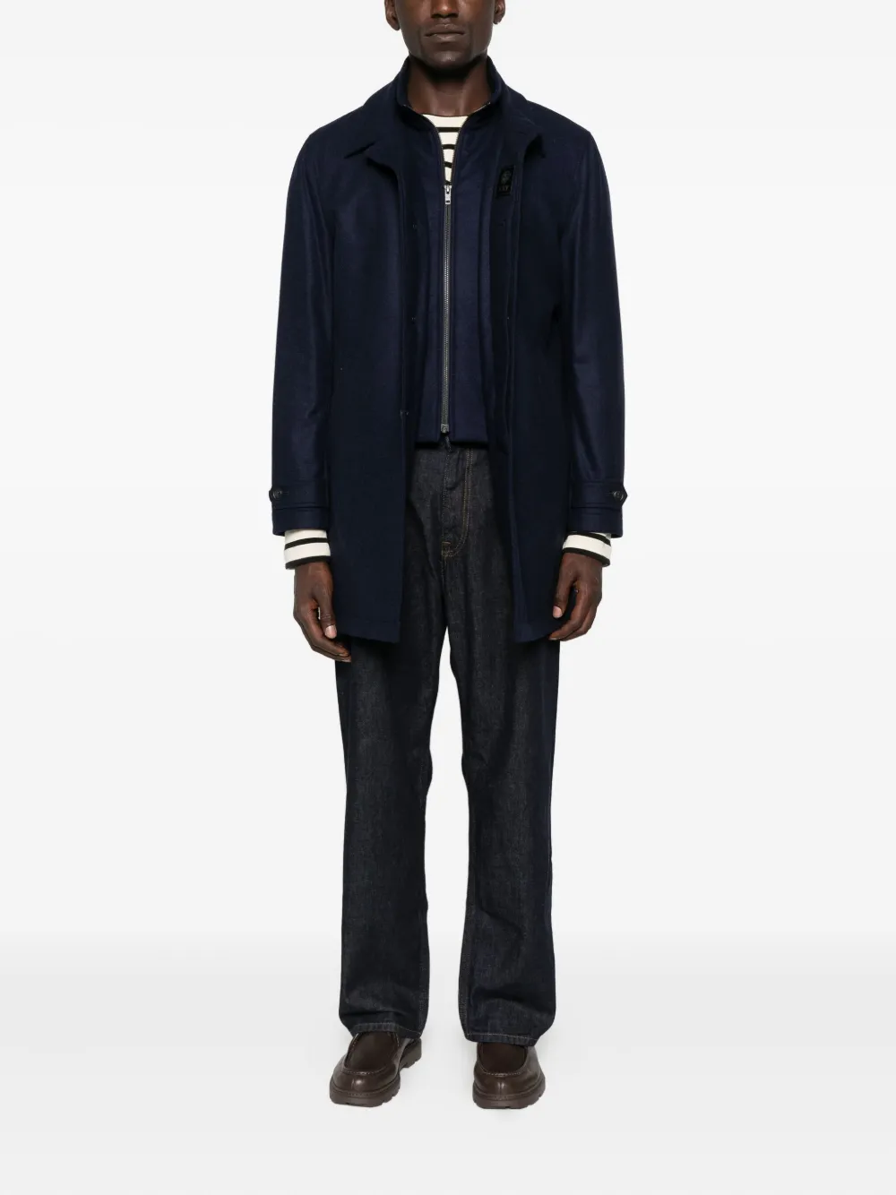 Fay zip wool coat | Single Breasted Coats | Image 2