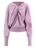 Alberta Ferretti twist-neck sweater - Pink