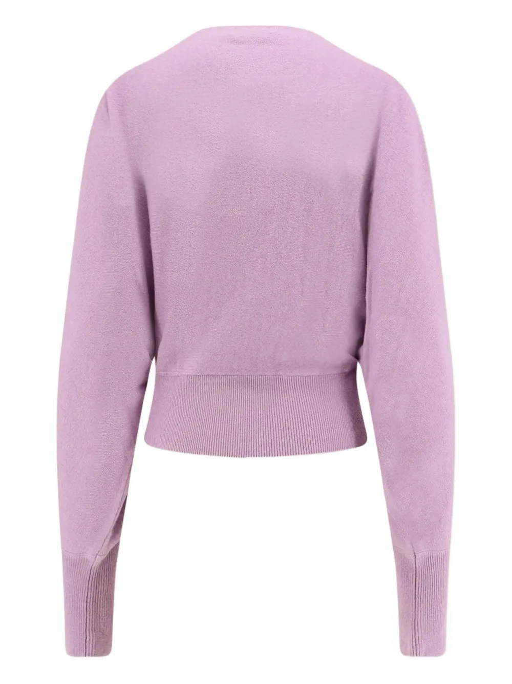 Alberta Ferretti Trui met gedraaide hals Roze