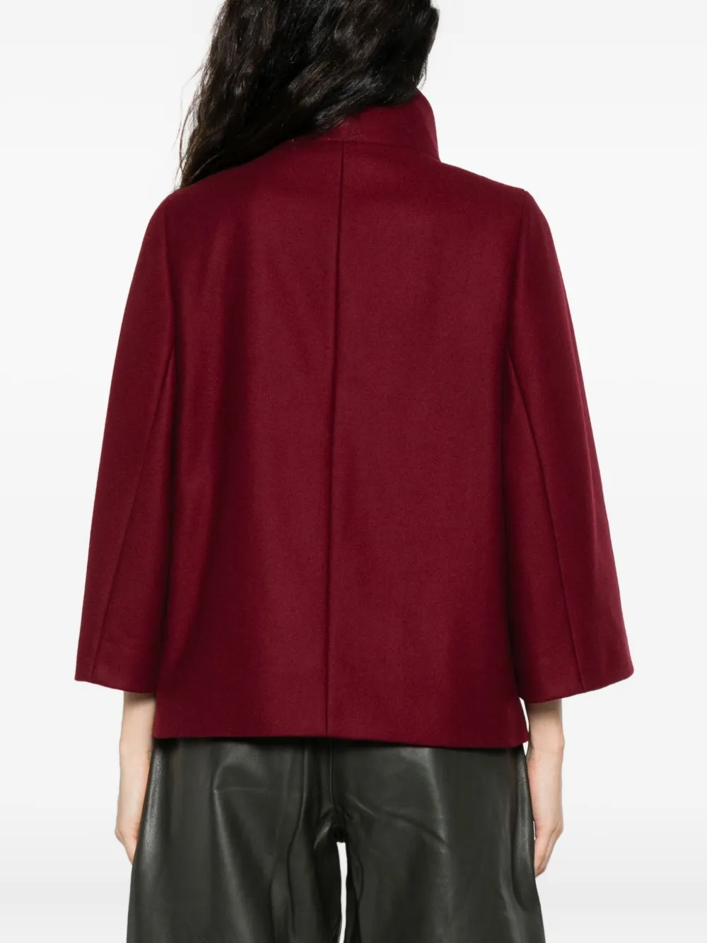 Fay High-neck Clasp Jacket In Red