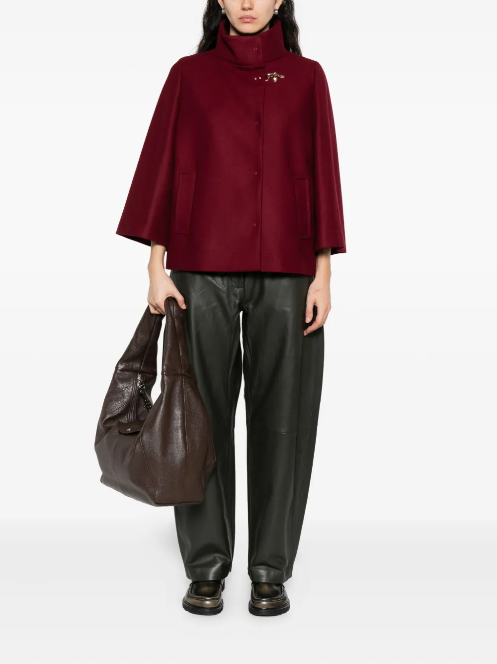 Fay high-neck clasp jacket | Cropped Jackets | Image 2