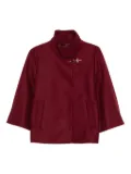 Fay high-neck clasp jacket - Red