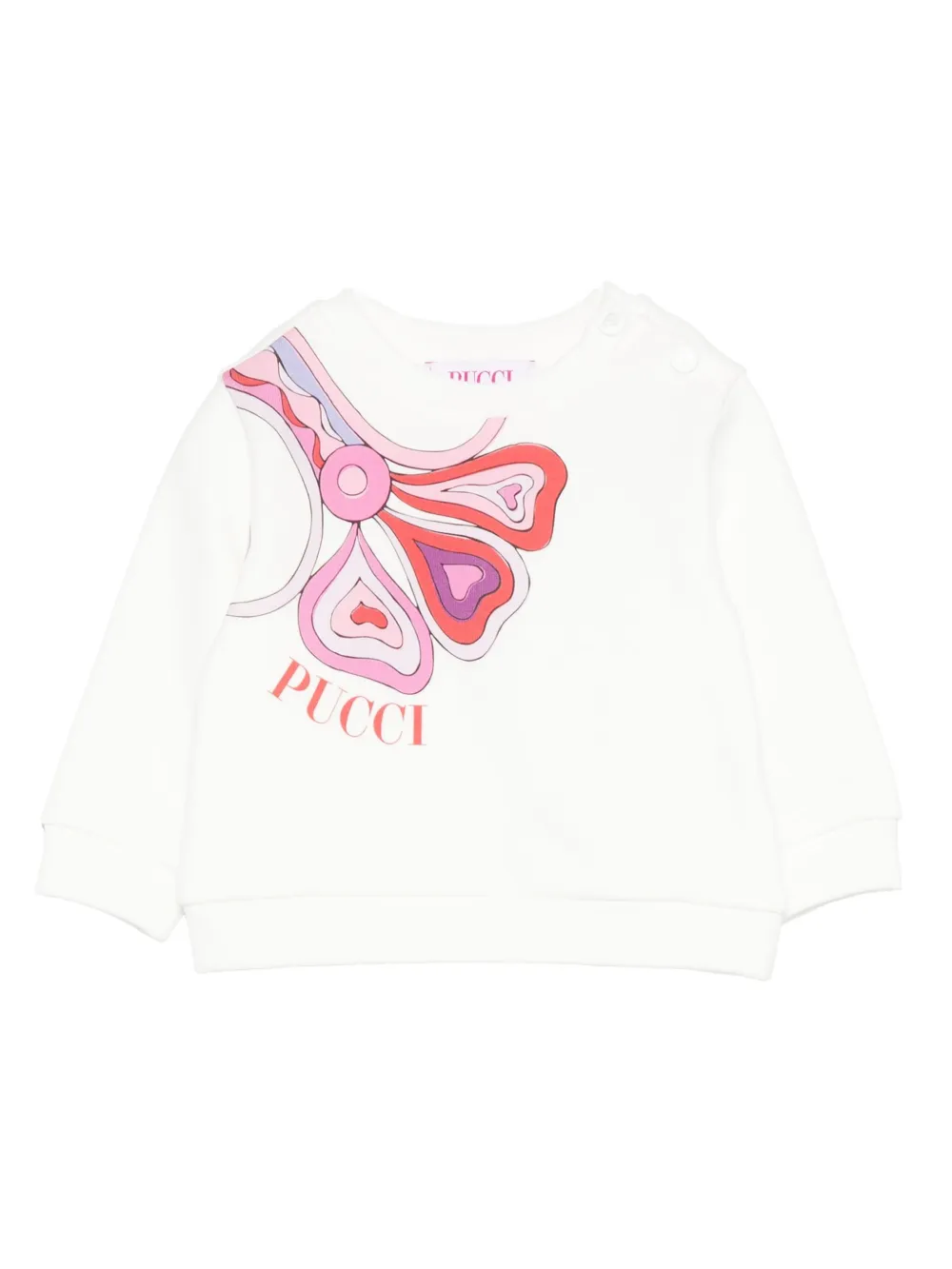 PUCCI Junior logo-print sweatshirt Wit
