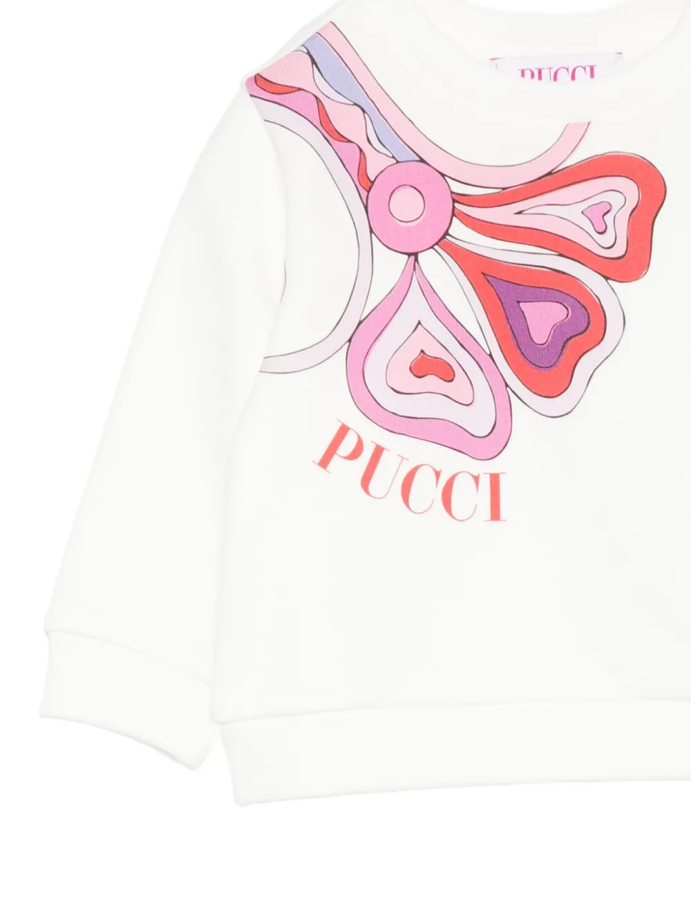 PUCCI Junior logo-print sweatshirt Wit