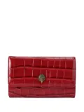 Kurt Geiger London crocodile-effect chain wallet - Red