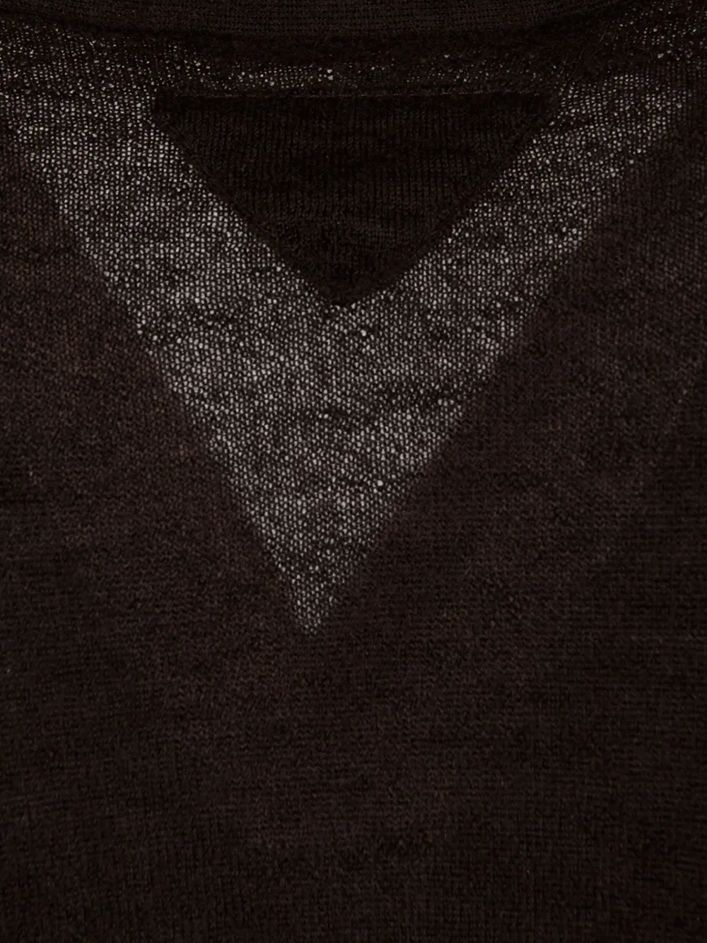 Prada Vest met knopen en V-hals Bruin