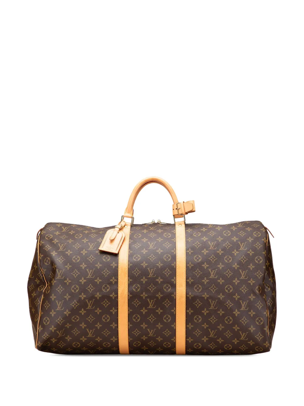 Louis Vuitton Pre-Owned 2001 Monogram Keepall 60 travel bag - ブラウン Louis Vuitton Pre-Owned 2001 Monogram Keepall 60 travel bag - ブラウン