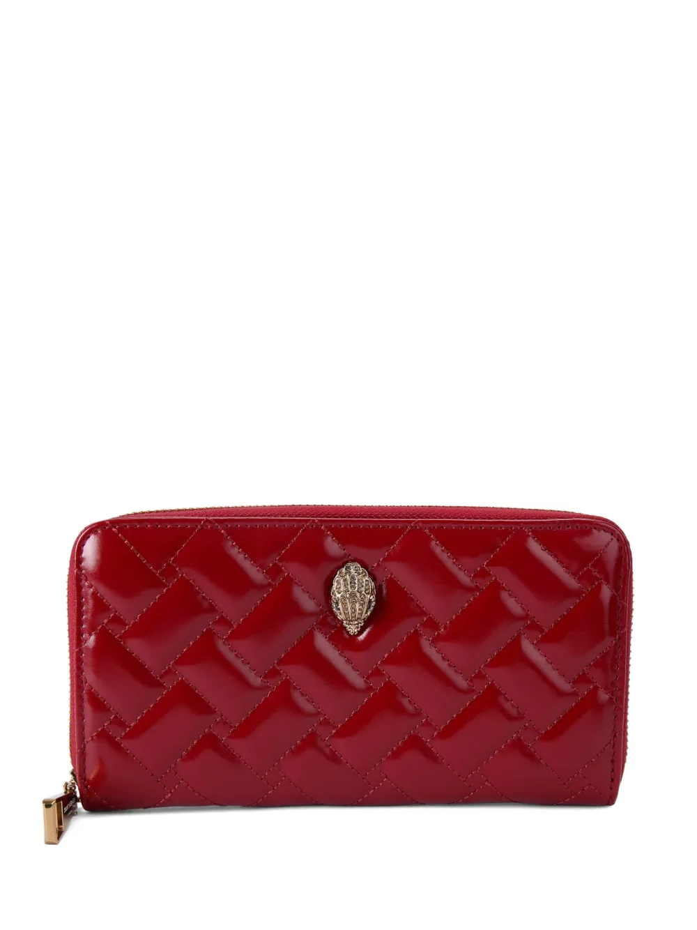 Kurt Geiger London Kensington gewatteerde portemonnee met rits Rood