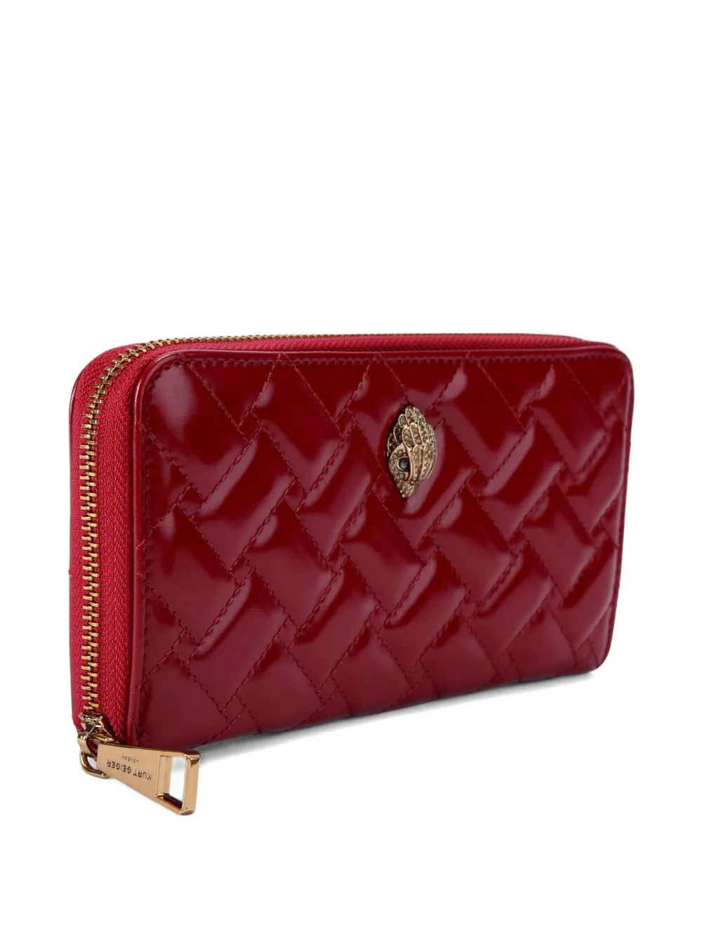 Kurt Geiger London Kensington gewatteerde portemonnee met rits - Rood