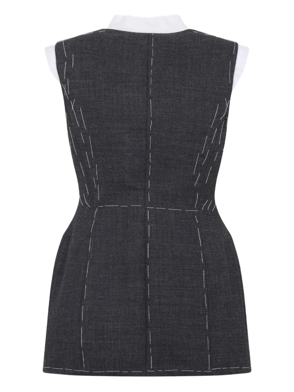 Moschino tailored stitching-detail gilet Grijs