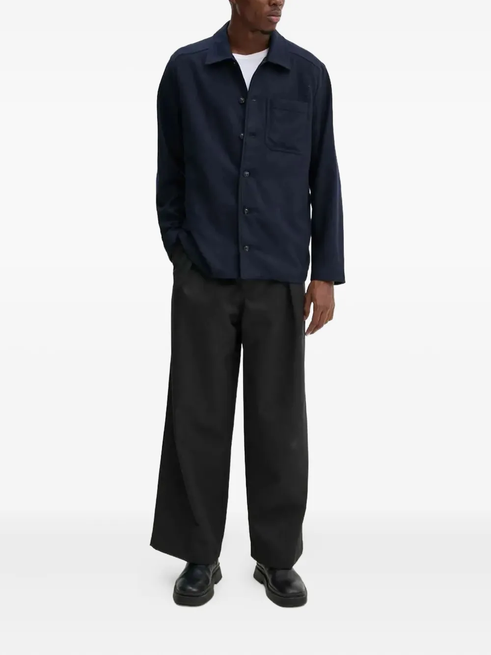 A.P.C. Button-down overhemd met zak - Blauw
