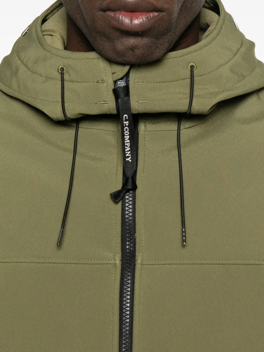 C.p. Company Zip-up Hooded Jacket In Green