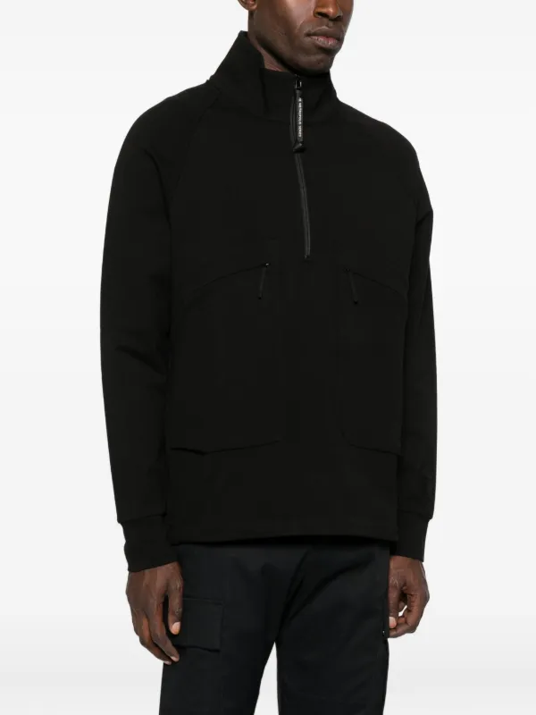 C.P. Company ハーフジップ スウェットシャツ | ブラック | FARFETCH JP