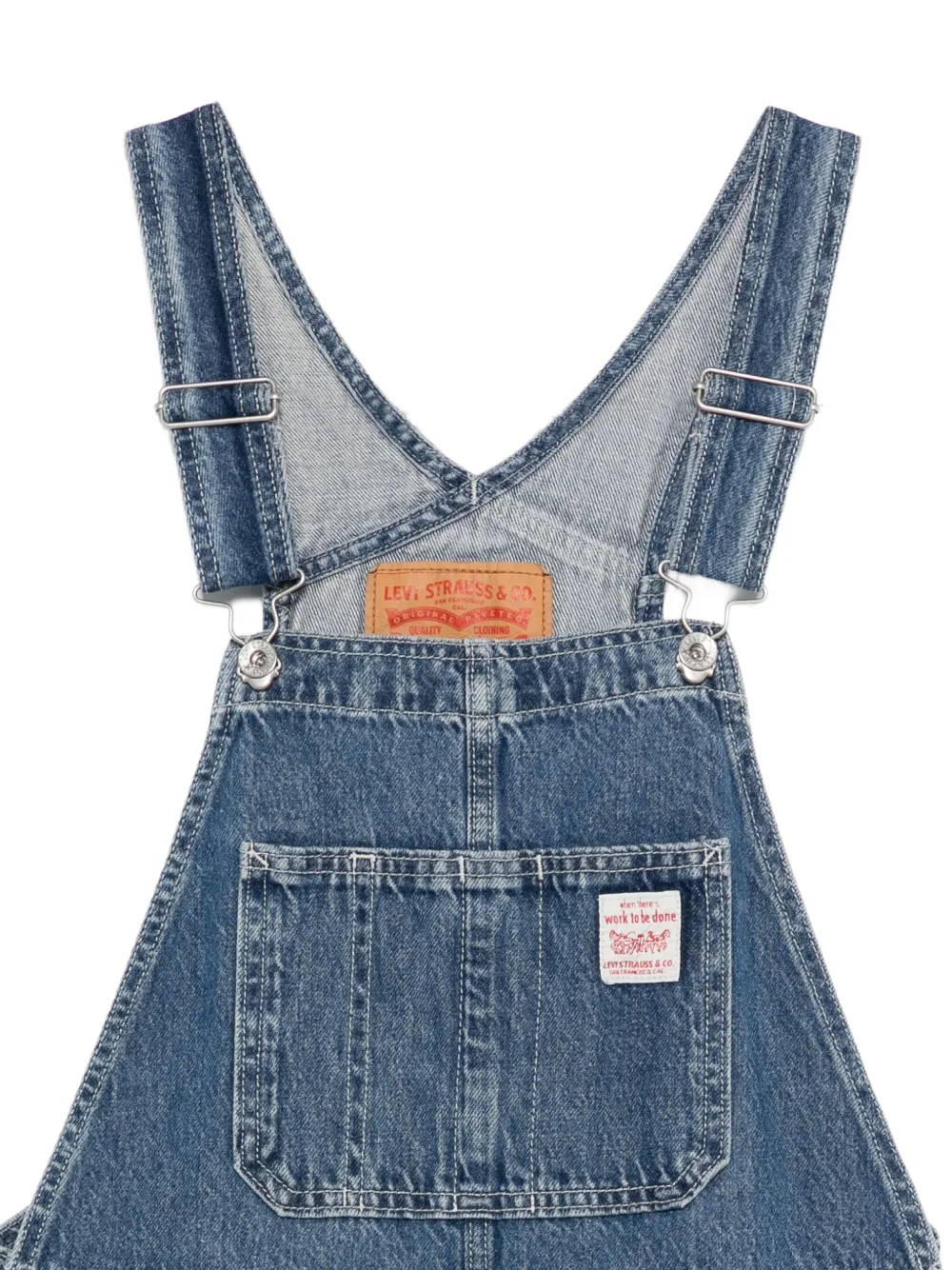 Levi's Denim overall broek Blauw