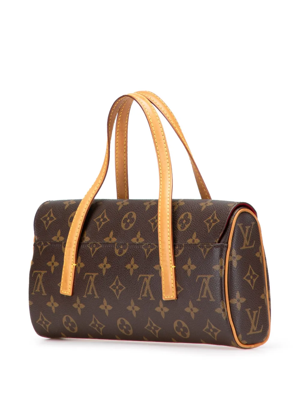 Pre-owned Louis Vuitton 2008 Monogram Sonatine Handbag In Brown