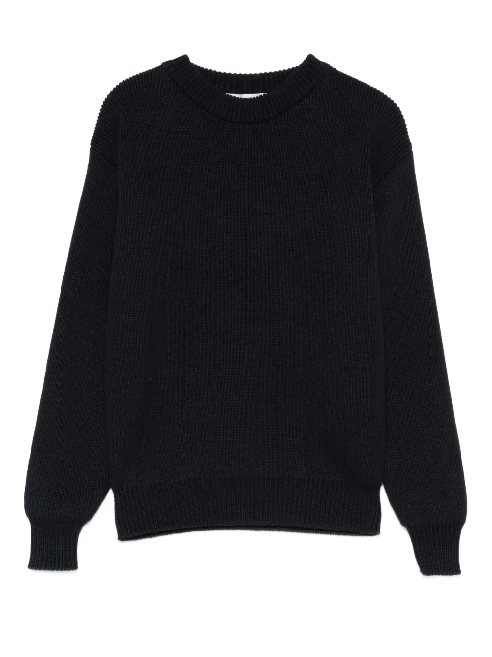 Golden Goose Kids ribbed crew-neck sweater Blauw