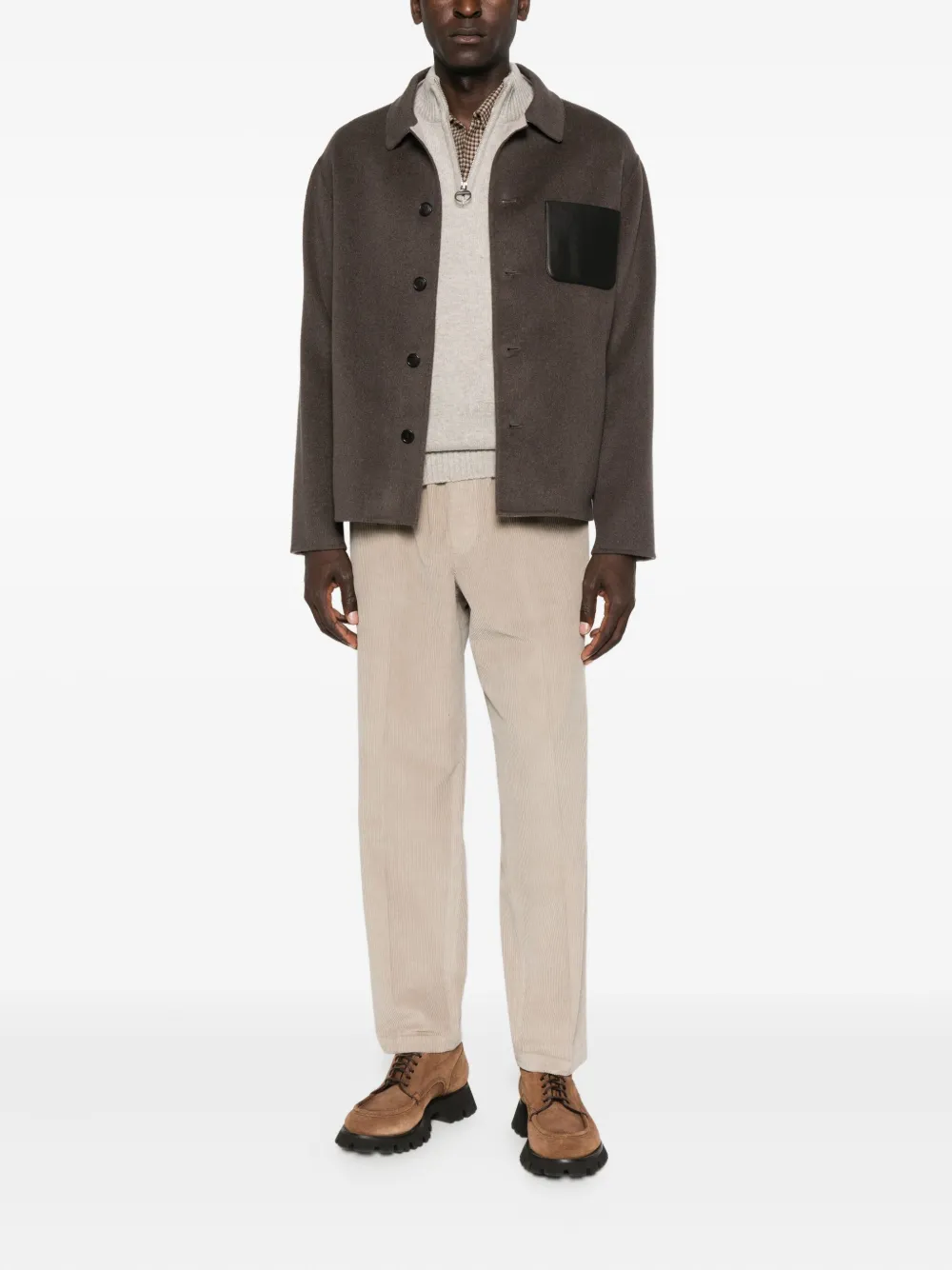 Barbour Grangetown trui met rits - Beige