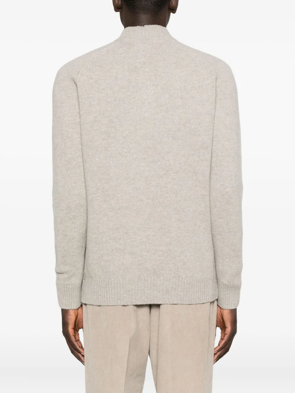 Barbour Grangetown Zip-up Sweater In Gray