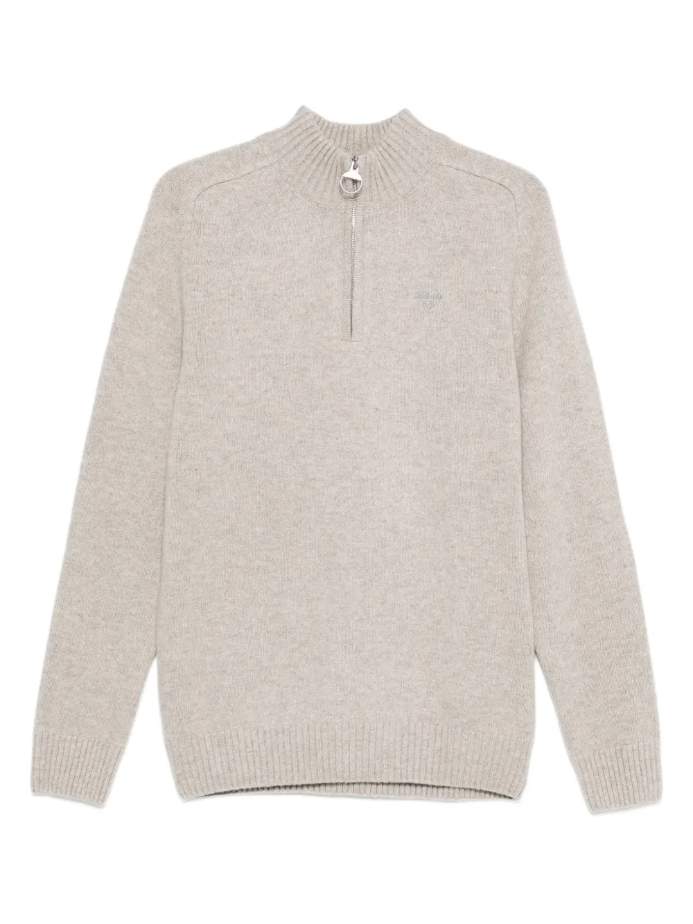 Barbour Grangetown zip-up sweater | Neutrals | Image 1