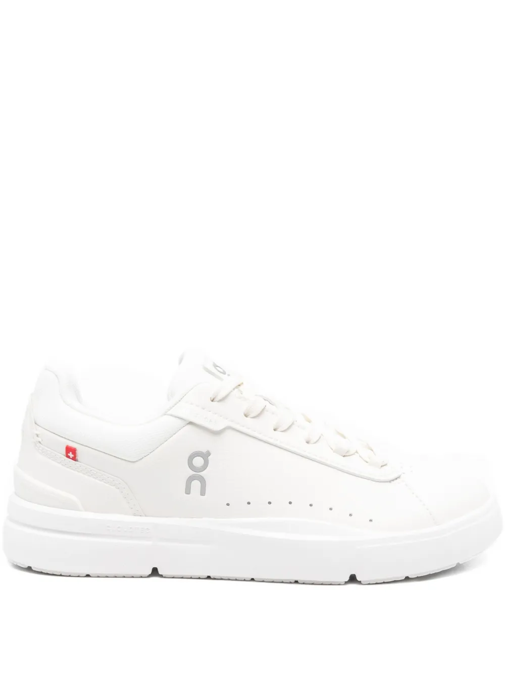 On Running The Roger Advantage Lace-up Sneakers In White