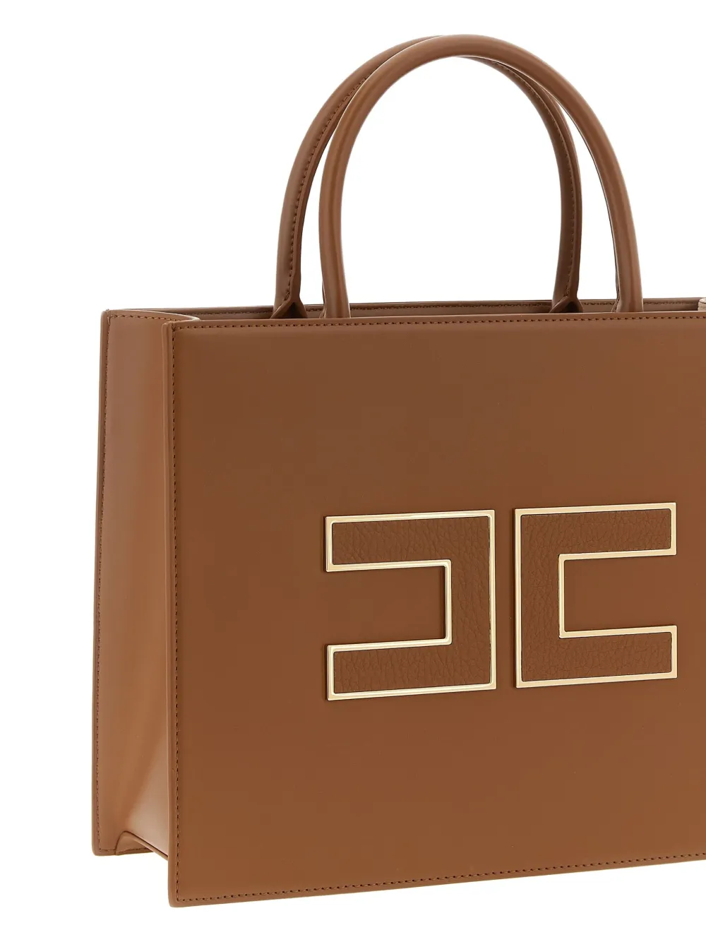 Elisabetta Franchi Heuptas met logoplakkaat Bruin
