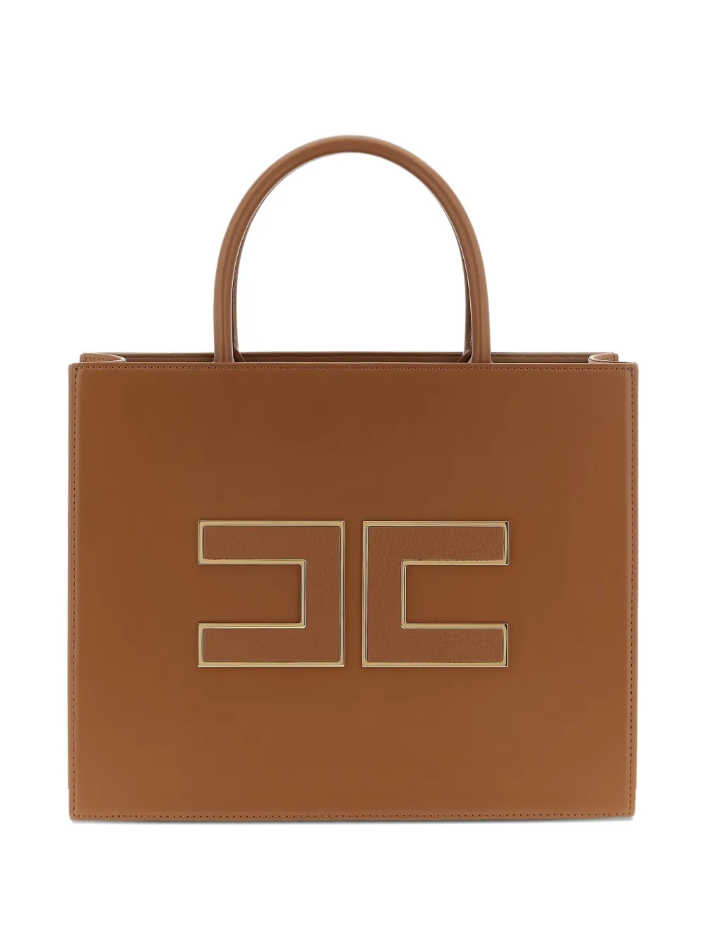 Elisabetta Franchi Heuptas met logoplakkaat Bruin