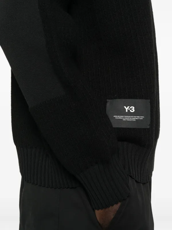 Y-3 クルーネック セーター | ブラック | FARFETCH JP