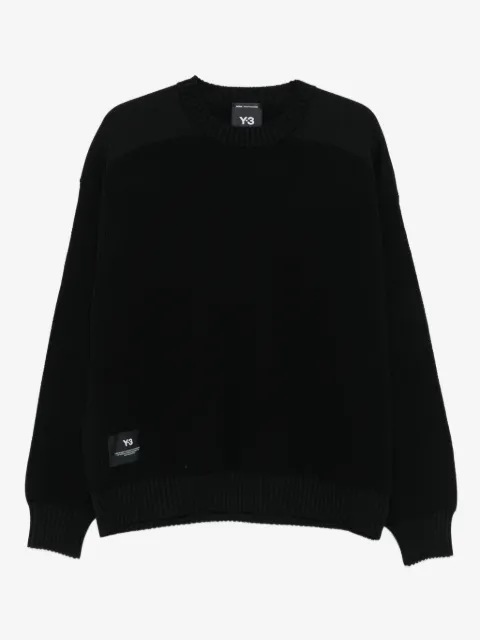 Y-3 ribbed crew-neck sweater