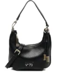 V°73 chain-embellished crescent shoulder bag - Black