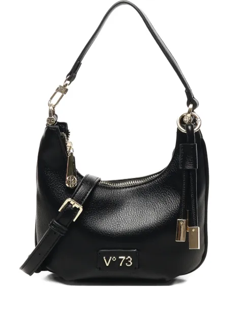 V°73 chain-embellished crescent shoulder bag
