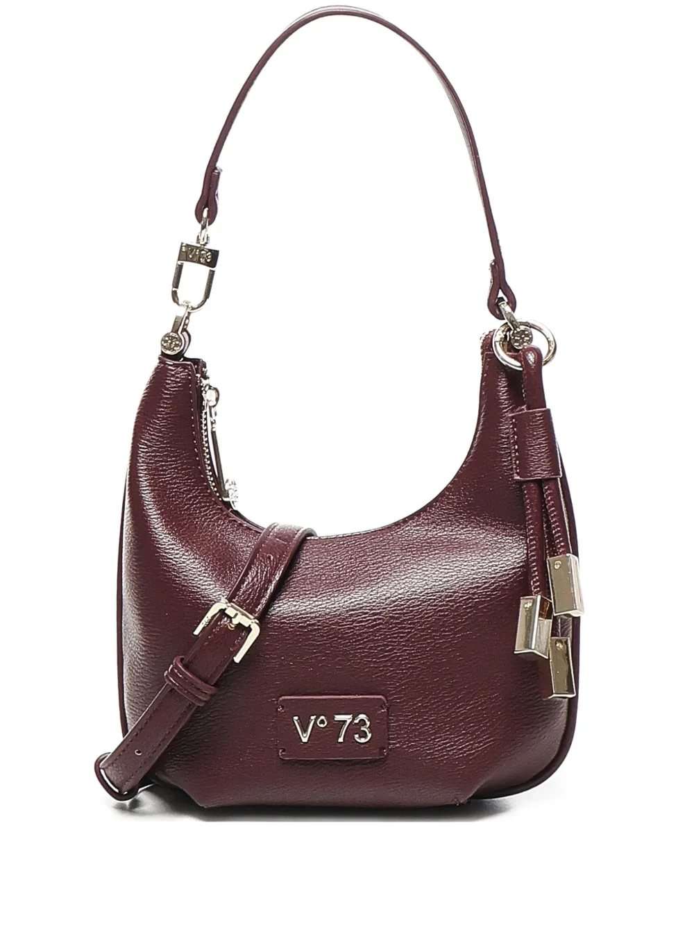 V°73 zip-fastening half-moon shoulder bag | Red | Image 1