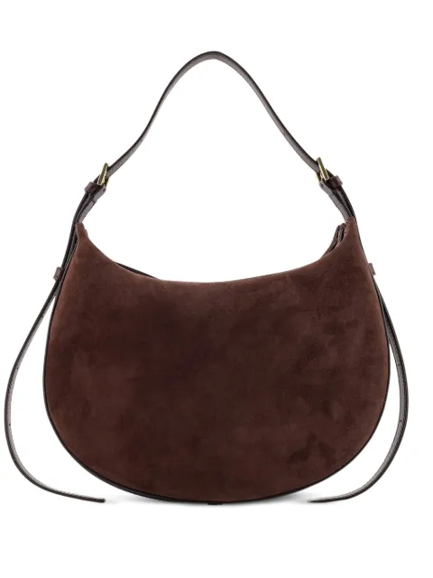 ATP Atelier curved suede shoulder bag