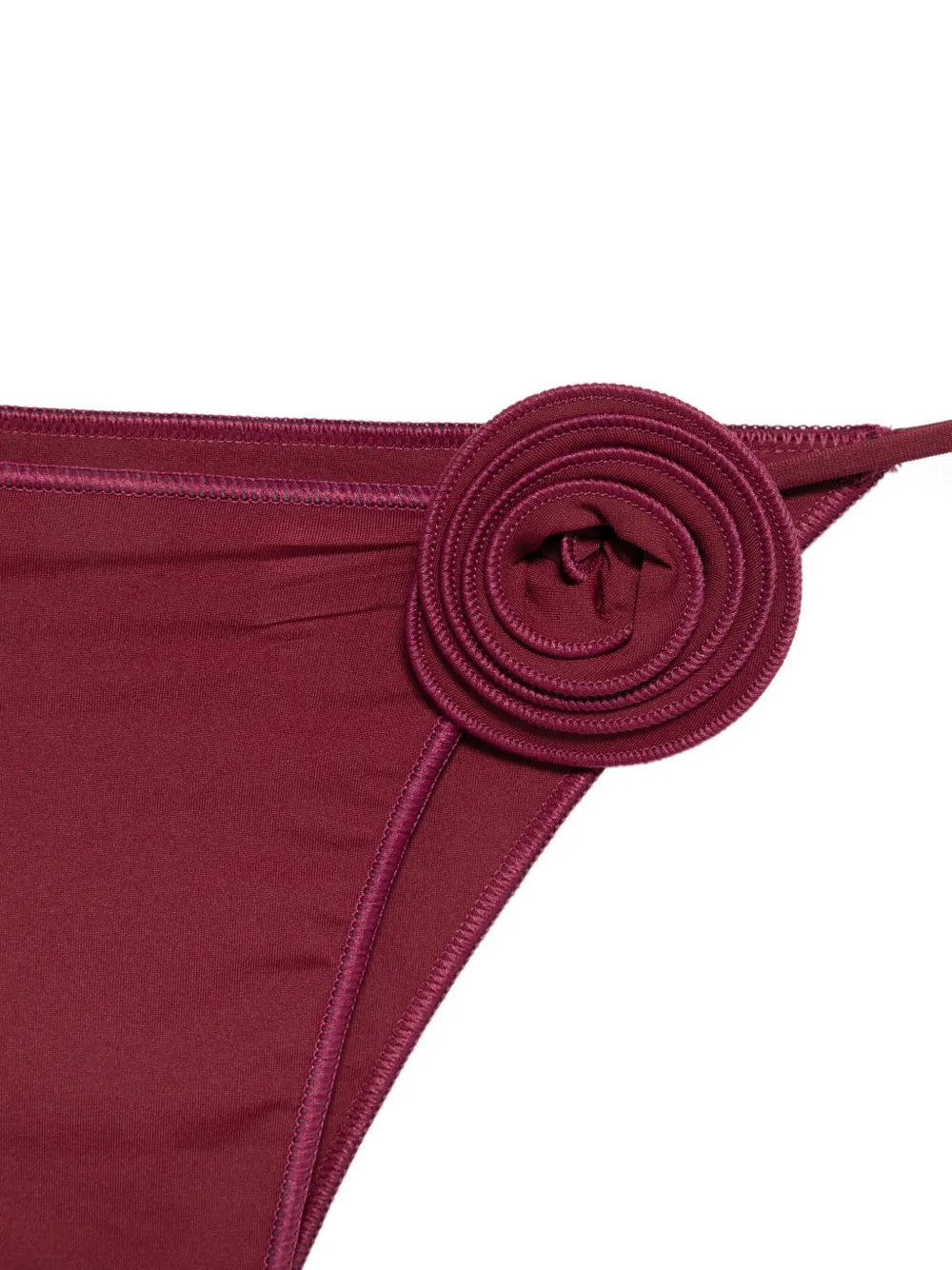  La Reveche Ashar Rose-embellished Triangle Bikini - Red 