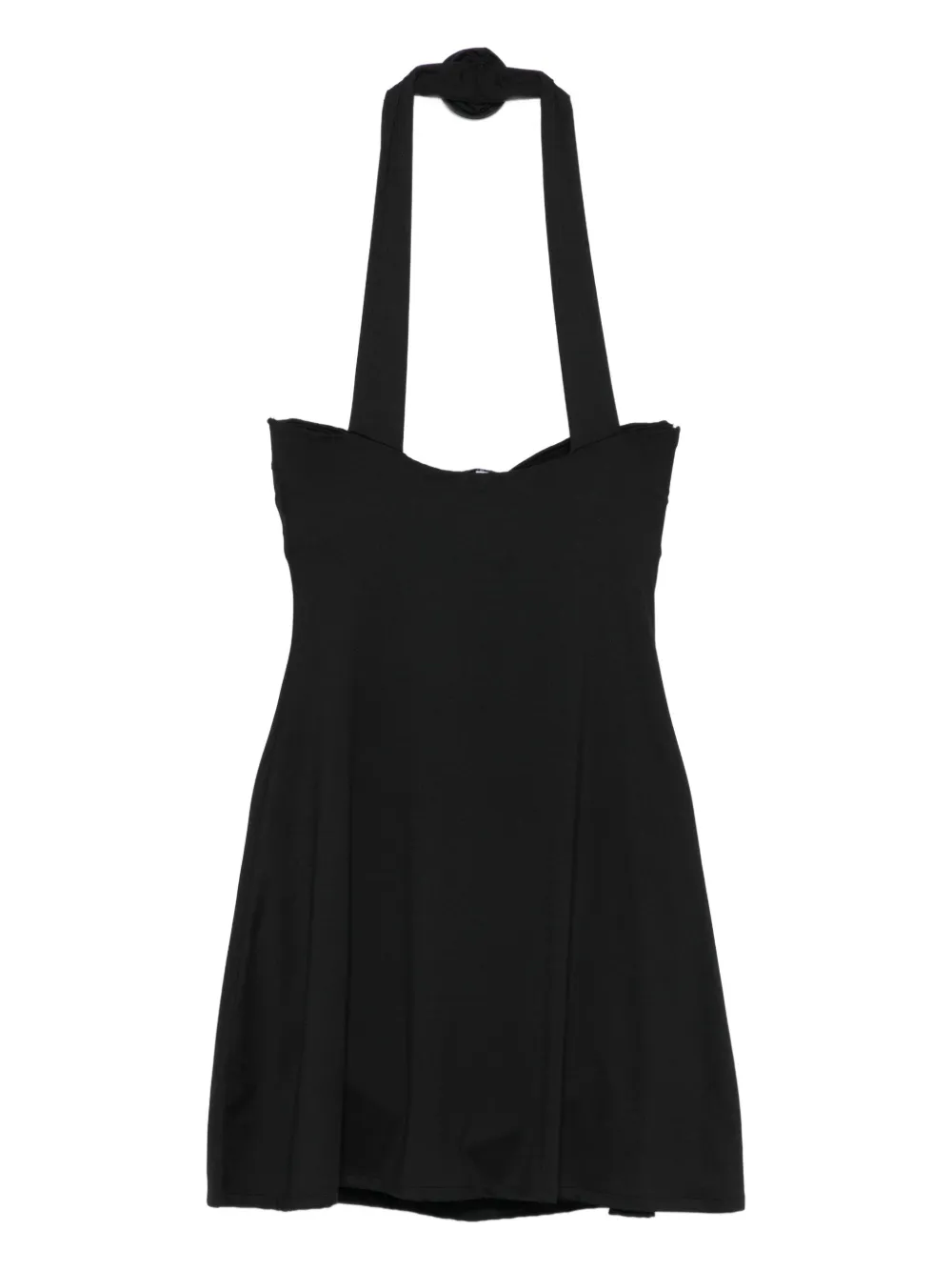 La Reveche halter-neck rose-embellished mini dress | Day Dresses | Image 2