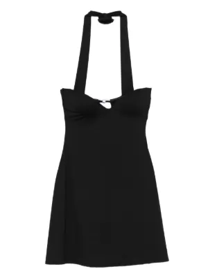 knee length dresses for ladies Miu Miu // 2008 Velvet Bow Shift Dress – VSP Consignment main image 0